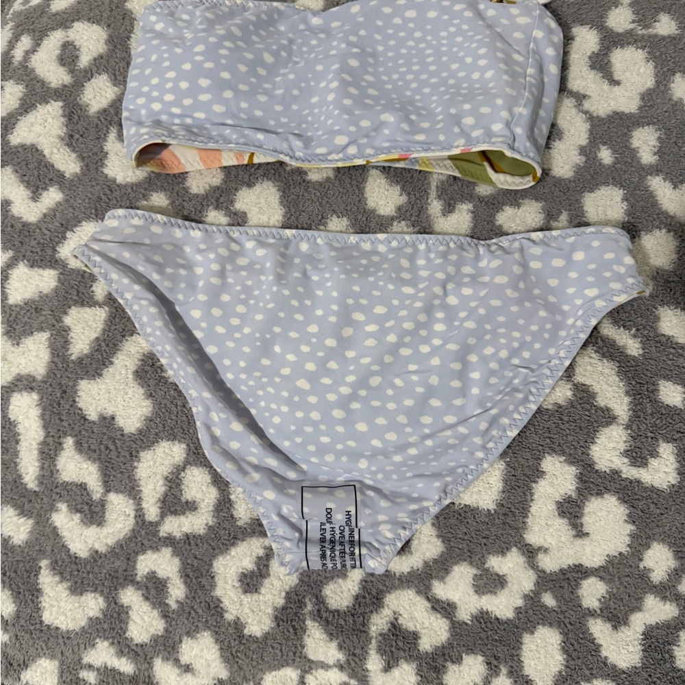 Billabong Swim Bikini Set Medium Reversible Tropic Jungle Multicolor - Picture 2 of 3